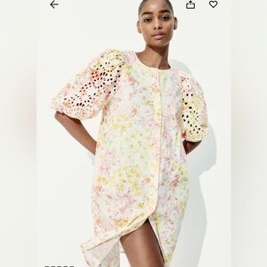 H&M Floral Dress with Pink and Yellow Accents
